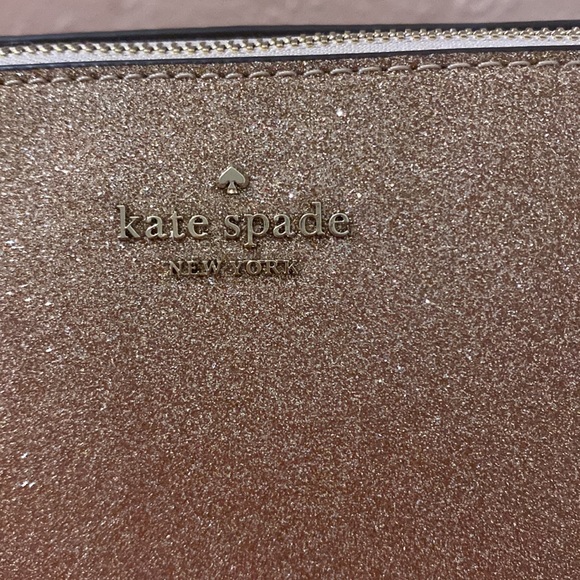 Kate Spade Shimmery Fabric Small Cosmetic Pouch K4709 - Picture 3 of 6